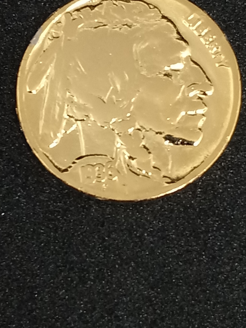 Gold-Tone Buffalo Coin Pendant Necklace - Women's Jewelry